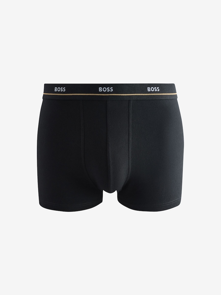 BOSS Black Denim Essential Logo Boxers Trunks 5 Pack - Image 2 of 6 BOSS Black Denim Essential Logo Boxers Trunks 5 Pack - Image 2 of 6