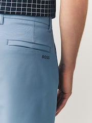 BOSS Grey Light Slim Fit Shorts - Image 5 of 7