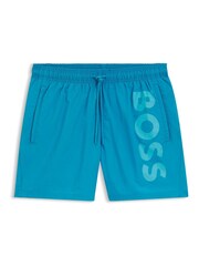 BOSS Blue Octopus Logo Swim Shorts - Image 1 of 1