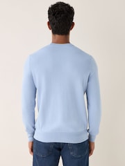Azul - BOSS Kanovano Crew Neck Logo Sweatshirt - Imagem 3 de 5