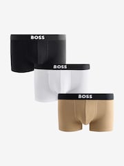 BOSS Black One Logo Boxer Trunks 3 Pack - Image 1 of 4