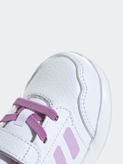 أبيض/أرجواني - adidas Tensaur Run 3.0 Elastic Lace Hook and Loop Infant Trainers - صورة 7 من 8