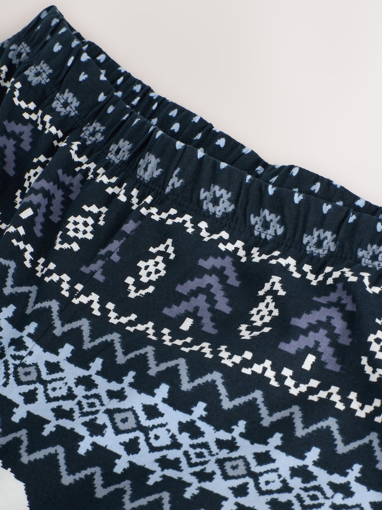 Navy Horse Print Long Sleeve Pyjamas - Image 11 of 11 Navy Horse Print Long Sleeve Pyjamas - Image 11 of 11