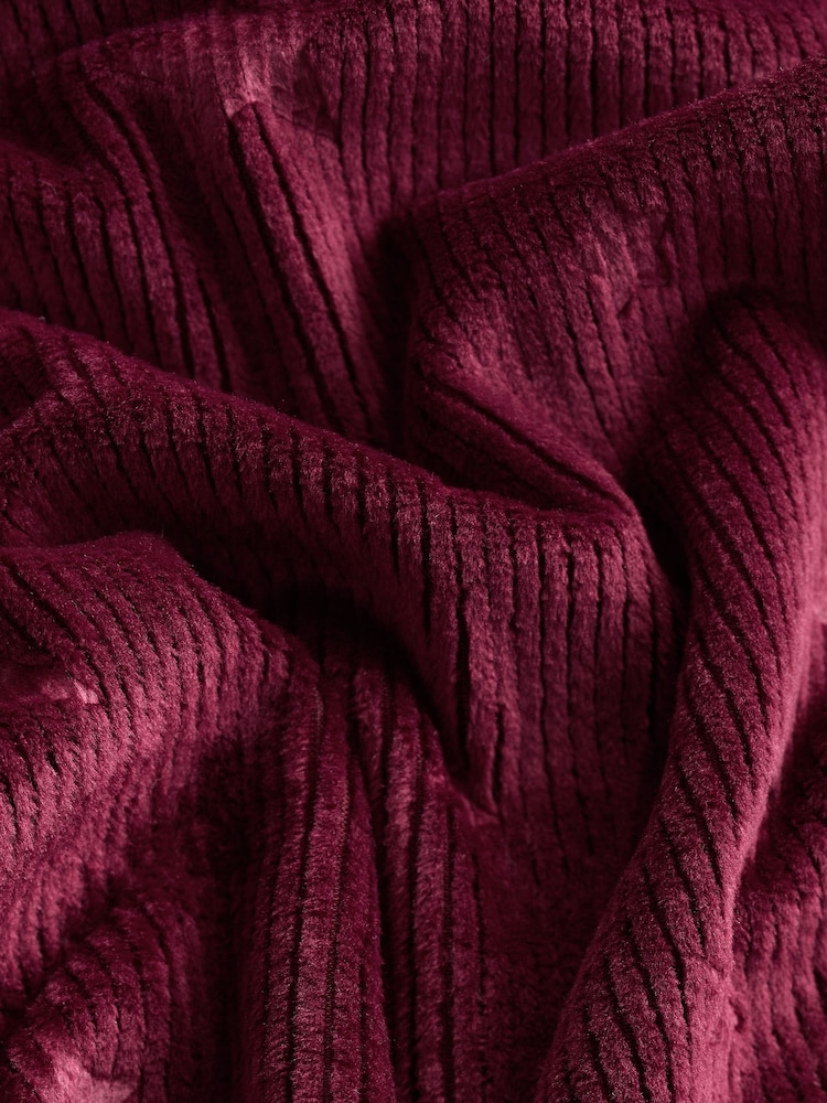 Berry Red Textured Supersoft Long Sleeve Pyjamas - Image 2 of 3
