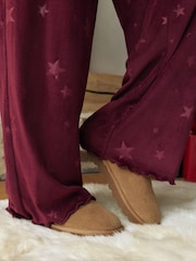 Burgunderrot - Textured Supersoft Long Sleeve Pyjamas - Bild 8 von 11