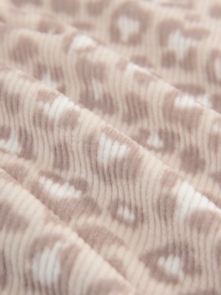 Neutral Animal Textured Supersoft Long Sleeve Pyjamas - Image 3 of 3