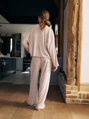 Animalprint, neutral - Textured Supersoft Long Sleeve Pyjamas - Bild 5 von 10
