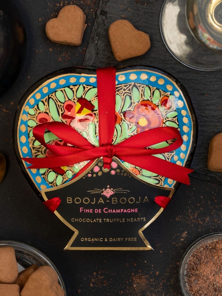 Booja Booja Heart-Shapped Box Chocolate Truffles - Fine De Champagne - Image 3 of 3