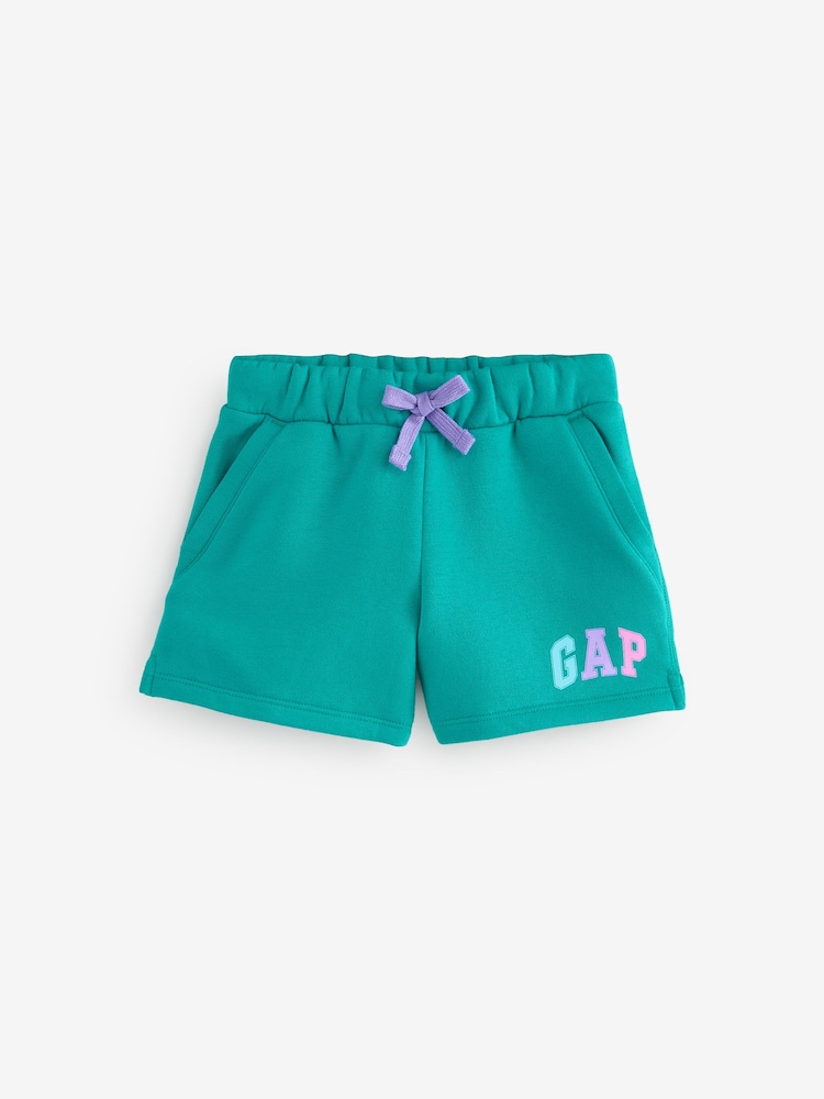 Gap Dark Green Fleece-Lined Pull On Shorts - Image 1 of 4