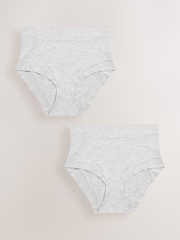 Grey High Waist Ultimate Comfort Knickers 2 Pack - Image 5 of 7