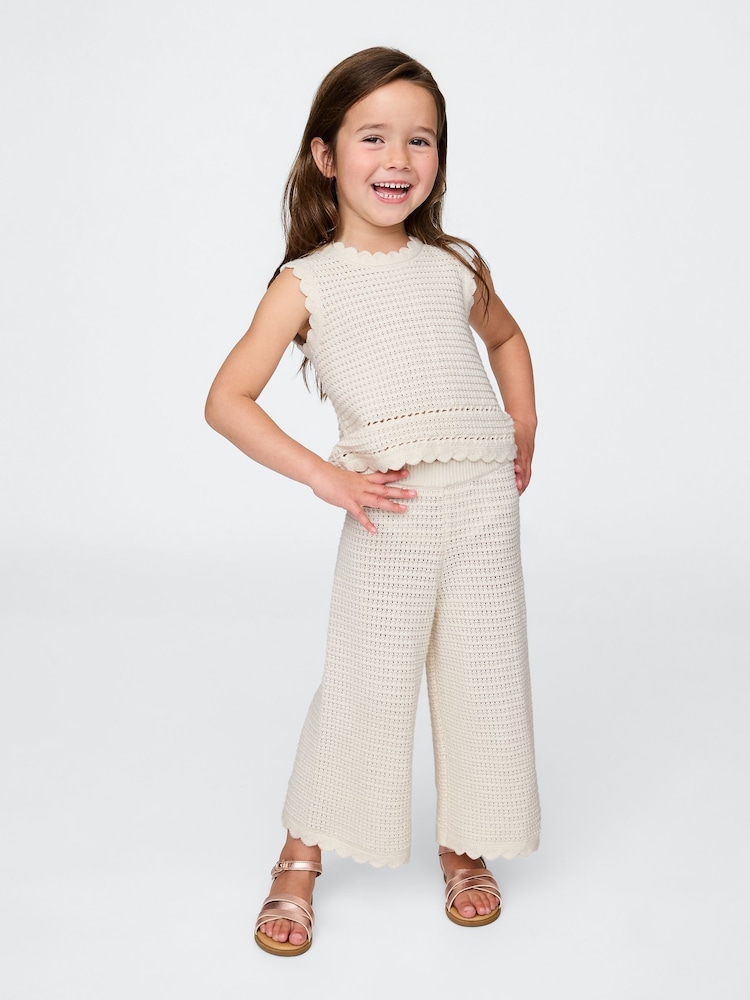 Gap Crochet Wide-Leg Trousers (6mths-5yrs) - Изображение 1 из 4