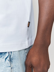 BOSS White Regular Fit Graphic Print T-Shirt - Image 5 of 6