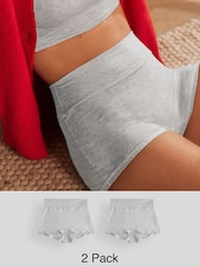 Grey Short Ultimate Comfort Knickers 2 Pack - Image 1 of 12