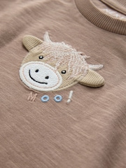 Neutral Hamish Tan - Langarm-T-Shirts mit Tiermotiv, 3er-Pack (3 M.–7 J.) - Bild 8 von 8