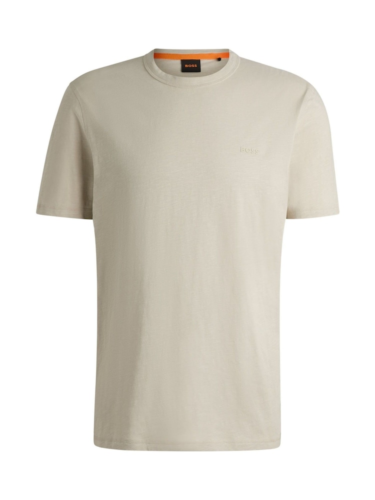 BOSS Natural Regular Fit Logo T-Shirt - Image 1 of 1 BOSS Natural Regular Fit Logo T-Shirt - Image 1 of 1