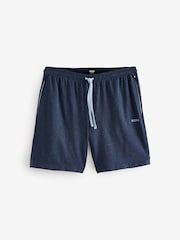 BOSS Blue Regular Fit Logo Stretch Shorts - Image 1 of 1