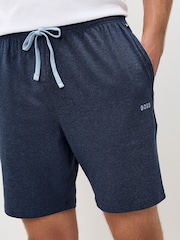 Azul marino - BOSS Regular Fit Logo Stretch Shorts - Imagen 4 de 5