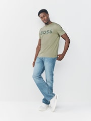 BOSS Green Large Regular Fit Logo T-Shirt - Image 3 of 5