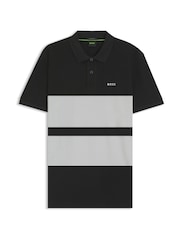 BOSS Black Stripe Polo Shirt - Image 1 of 1