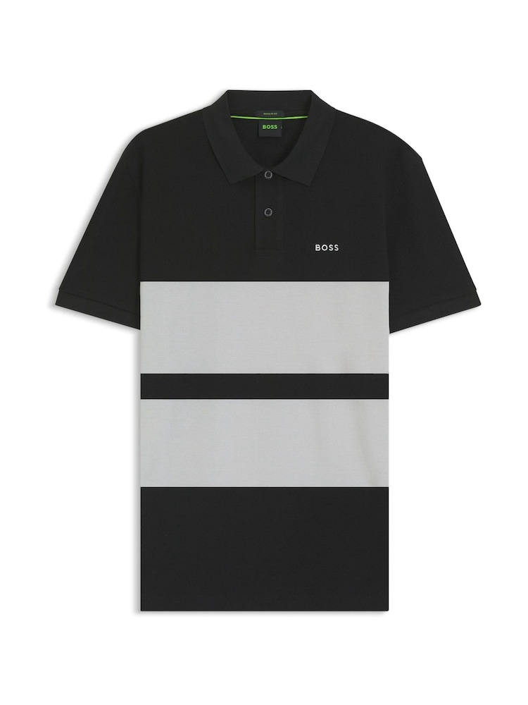 BOSS Black Stripe Polo Shirt - Image 1 of 1