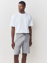 BOSS Grey Logo Printed Detail Shorts - Image 2 of 5