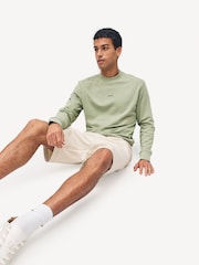BOSS Green Regular Fit Logo Crew Neck Sweat Top Jumper - Image 13 of 22