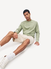 BOSS Green Regular Fit Logo Crew Neck Sweat Top Jumper - Image 17 of 22