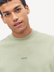 BOSS Green Regular Fit Logo Crew Neck Sweat Top Jumper - Image 22 of 22