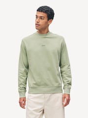 BOSS Green Regular Fit Logo Crew Neck Sweat Top Jumper - Image 3 of 22