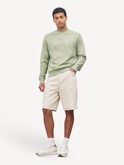 BOSS Green Regular Fit Logo Crew Neck Sweat Top Jumper - Image 7 of 22