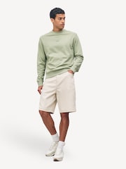BOSS Green Regular Fit Logo Crew Neck Sweat Top Jumper - Image 8 of 22