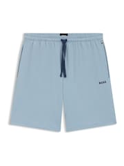 BOSS Blue Regular Fit Logo Stretch Shorts - Image 1 of 1