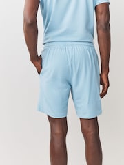 BOSS Blue Regular Fit Logo Stretch Shorts - Image 3 of 5