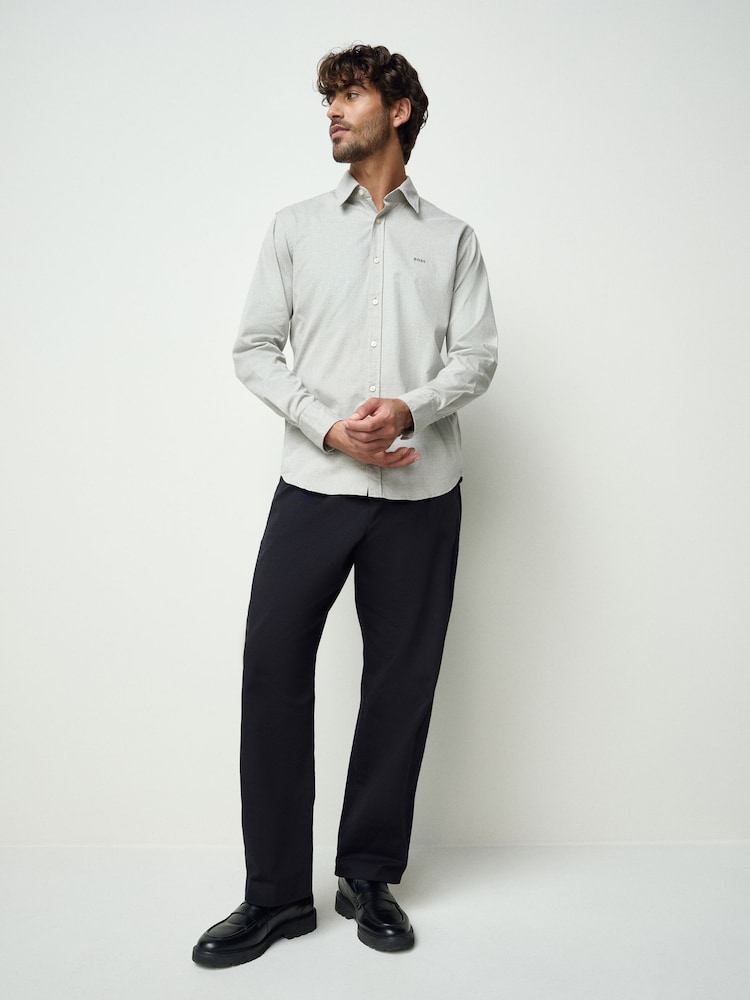 BOSS Grey Regular Fit Relegant Shirt - Image 2 of 7