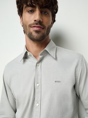 BOSS Grey Regular Fit Relegant Shirt - Image 4 of 7