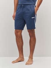 BOSS Blue Rise Side Detail Logo Shorts - Image 1 of 5