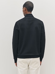 BOSS Black Stimmann Collar Detail Quarter Zip Sweat Top Jumper - Image 2 of 6