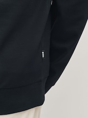 BOSS Black Stimmann Collar Detail Quarter Zip Sweat Top Jumper - Image 5 of 6