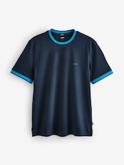 BOSS Blue Regluar Fit Tessler Tipped T-Shirt - Image 1 of 1