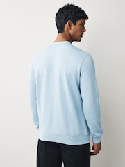 BOSS Blue Westart Crew Neck Logo Sweat Top Jumper - Image 2 of 4