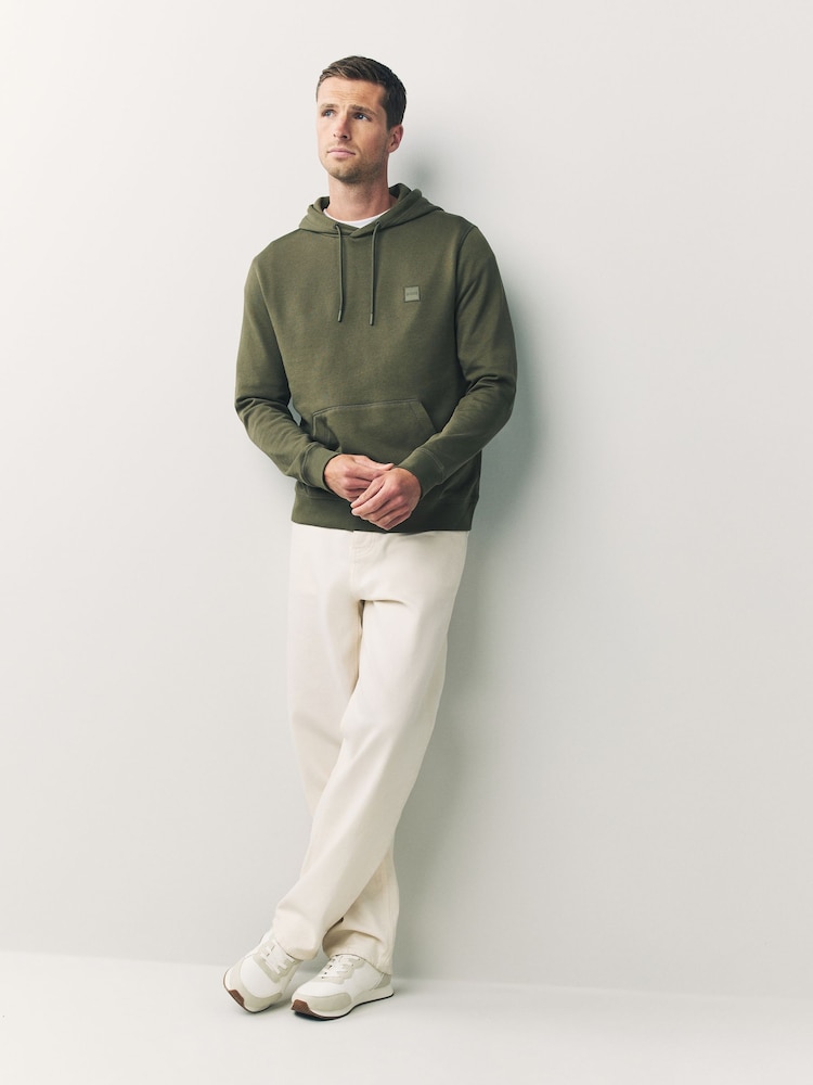 BOSS Dark Green Wetalk Logo Hoodie - Image 2 of 7 BOSS Dark Green Wetalk Logo Hoodie - Image 2 of 7