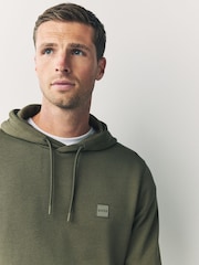 BOSS Dark Green Wetalk Logo Hoodie - Image 5 of 7