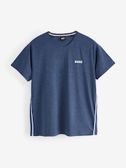 BOSS Blue Rise Side Detail Logo T-Shirt - Image 1 of 1