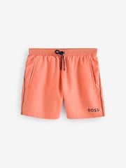 BOSS Pink Starfish Two Tone Logo Swim Shorts - Image 1 of 1