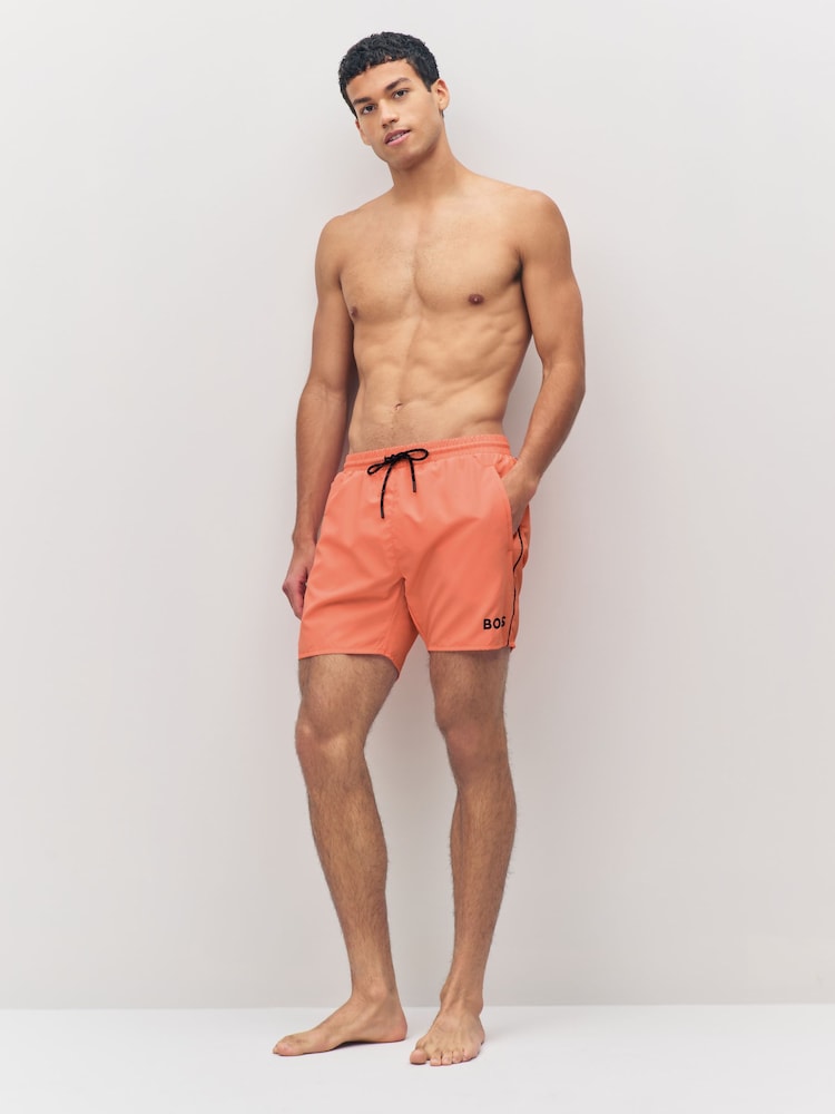 BOSS Light Pink Starfish Quick Dry Swim Shorts - Image 2 of 6