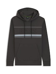 BOSS Grey Soody Zone Sweat Top - Image 1 of 1