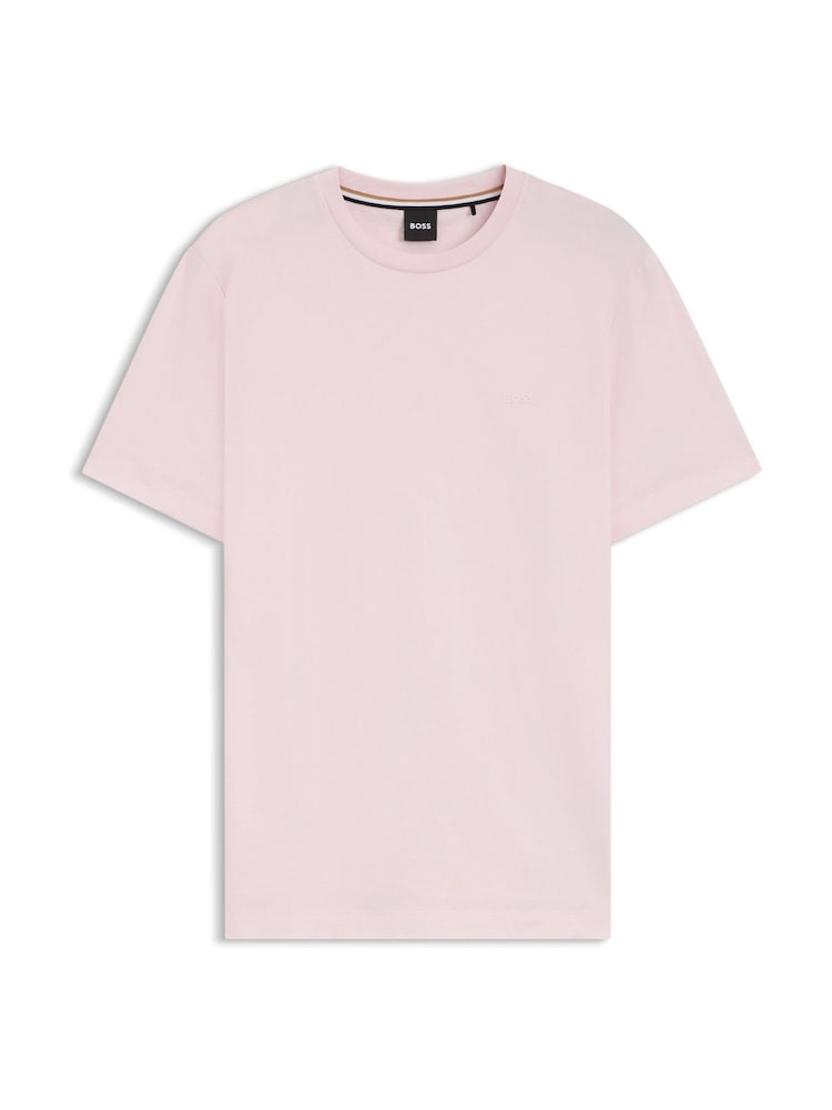 BOSS Pink Regular Fit Thompson Logo T-Shirt - Image 1 of 1