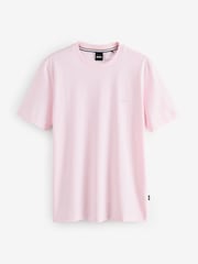 BOSS Pink Regular Fit Thompson Logo T-Shirt - Image 6 of 6