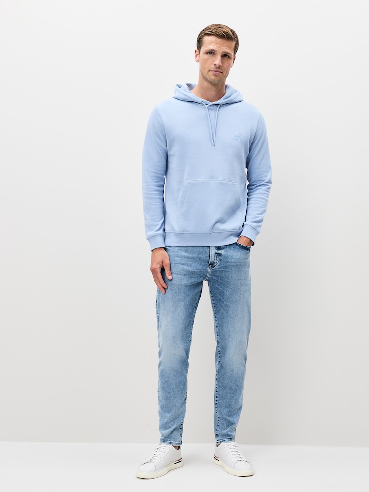 BOSS Blue Wetalk Logo Hoodie - Image 2 of 4