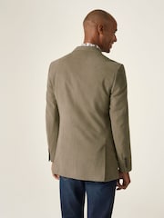 Skopes Natural Tailored Fit Padua Suede Effect Herringbone Jacket - Image 4 of 8